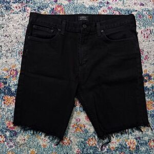 AGOLDE Men's Black Skinny Fit‎ Jean Shorts Size 34